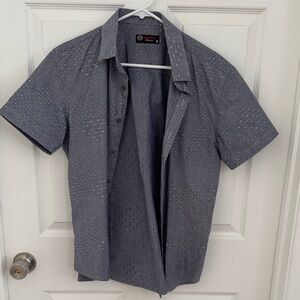 Men's Short Sleeve Blue Shirt